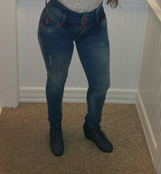 Lean! Colombian's jeans size 12 in usa 7 - Picture 7 of 8